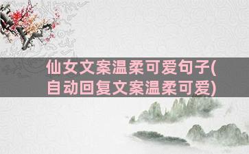 仙女文案温柔可爱句子(自动回复文案温柔可爱)